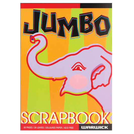 Warwick Scrapbook Jumbo Coloured Paper 56 Pages