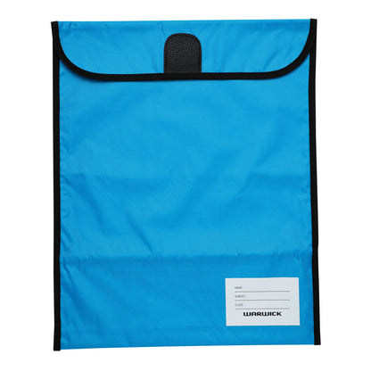 Warwick Homework Book Bag XL 36x46cm Velcro Assorted Colours