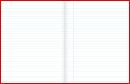 2write 2B4 Lecture Book Ruled 7mm 94 Leaf with Margins Hardcover