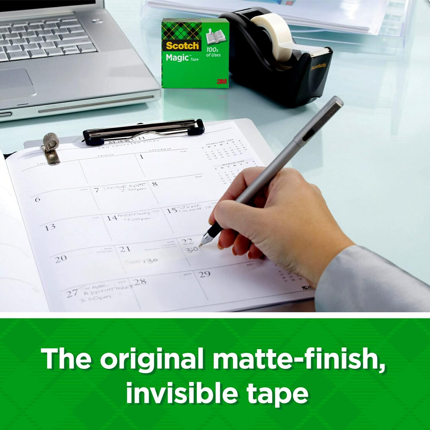 3M Scotch Magic Tape Matte-Finish Write-On 19mm x 33m