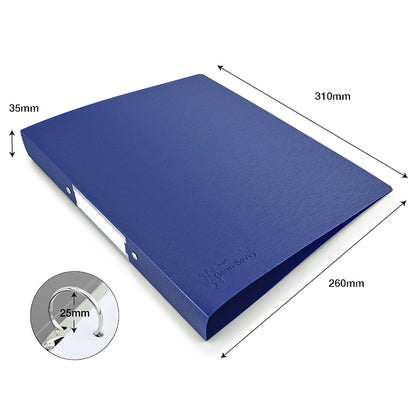 Rapesco Germ-Savvy Antibacterial A4 PP Ring Binder 225 Blue