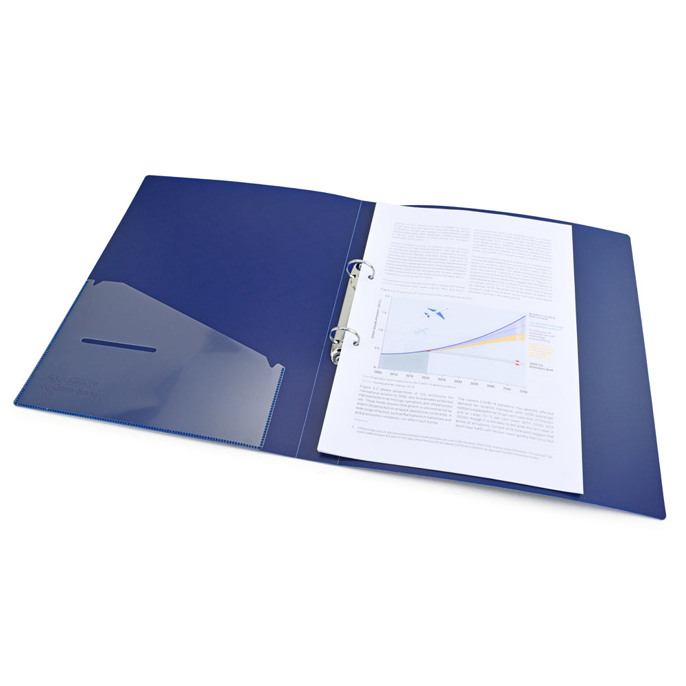 Rapesco Germ-Savvy Antibacterial A4 PP Ring Binder 225 Blue