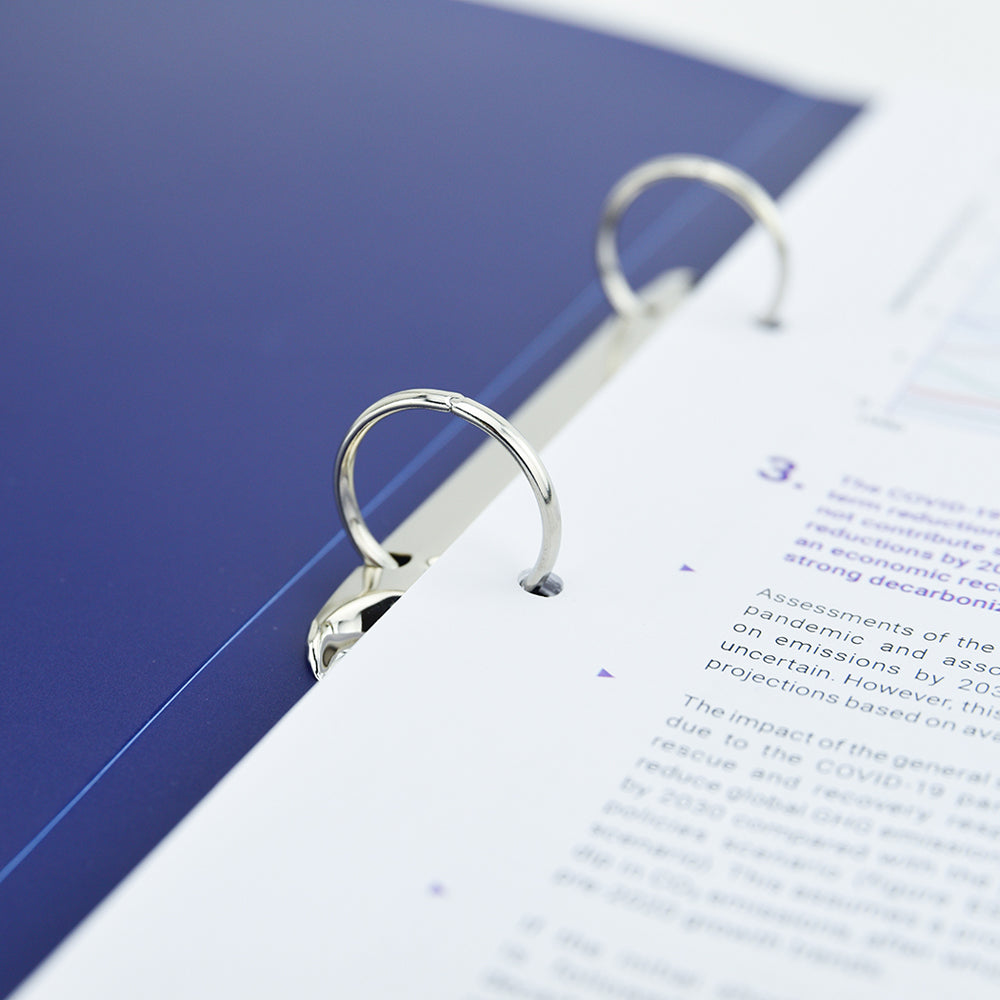 Rapesco Germ-Savvy Antibacterial A4 PP Ring Binder 225 Blue