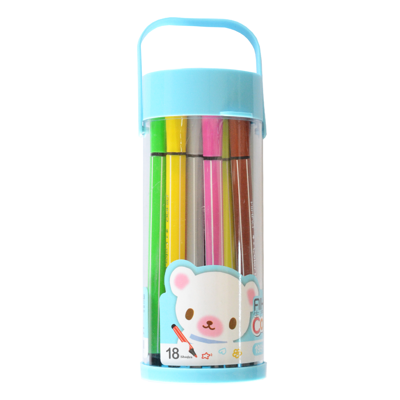 AIHAO Felt Tips Blue Bucket of 18