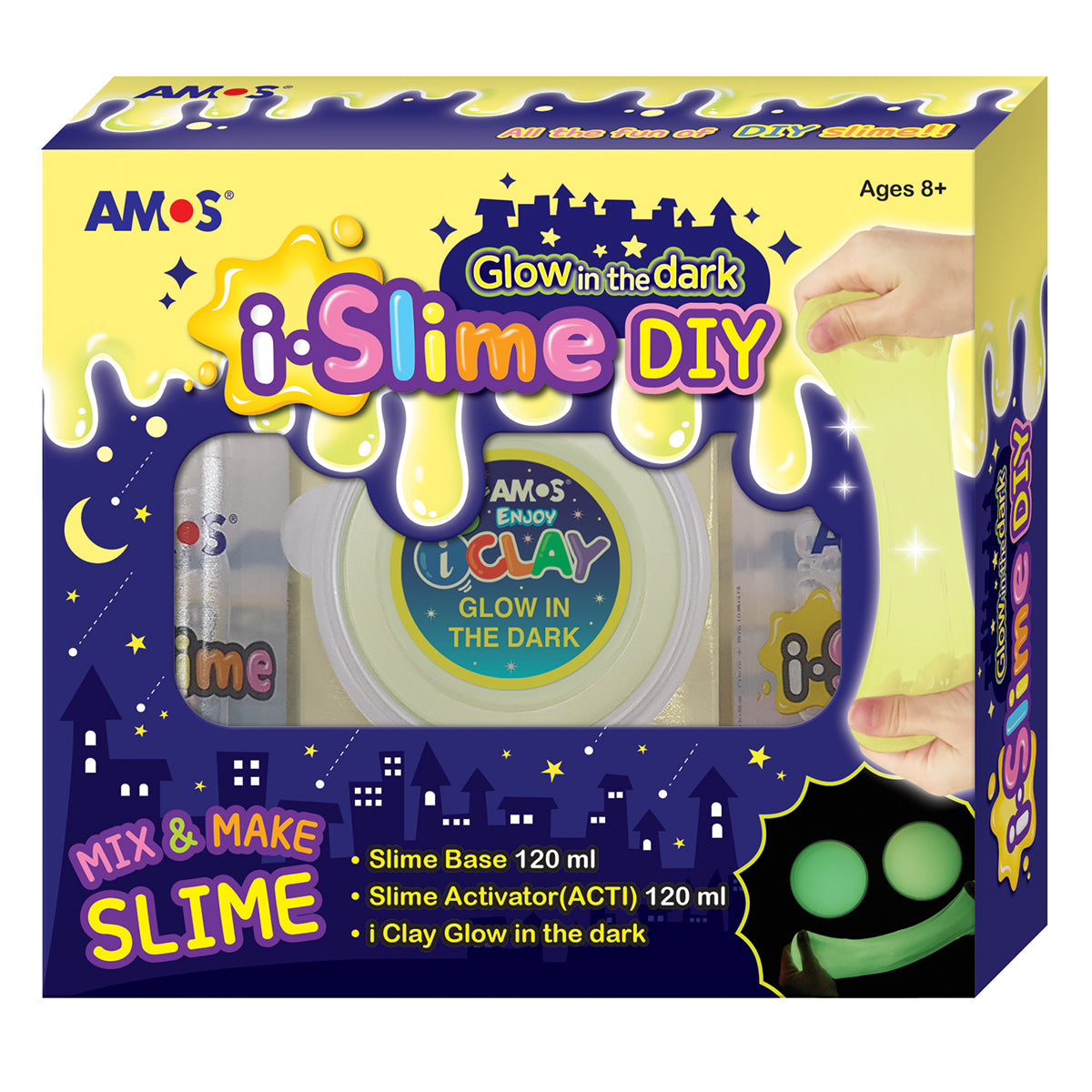 Amos i.Slime DIY Slime Making Kit Set Glow In The Dark