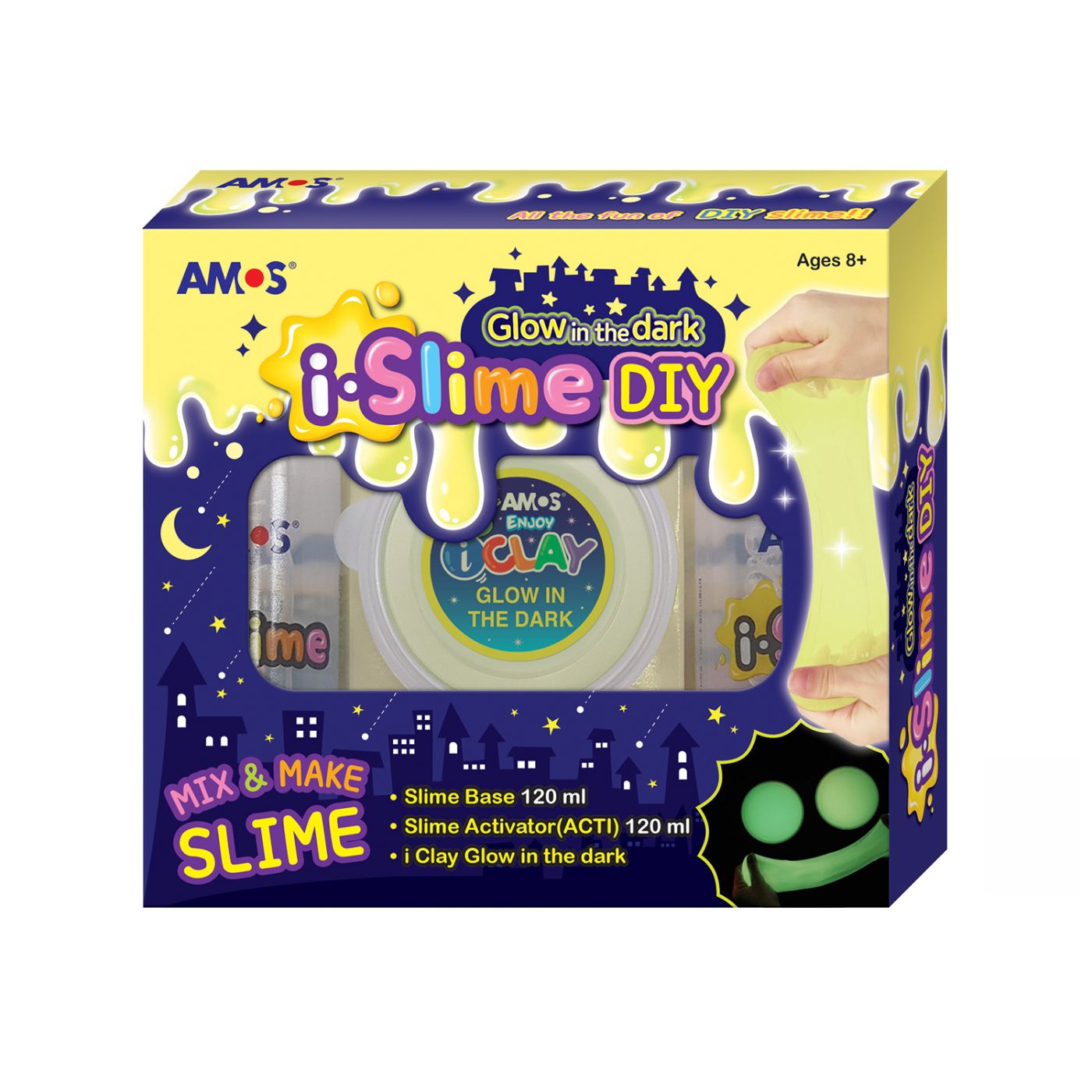 Amos i.Slime DIY Slime Making Kit Set Glow In The Dark