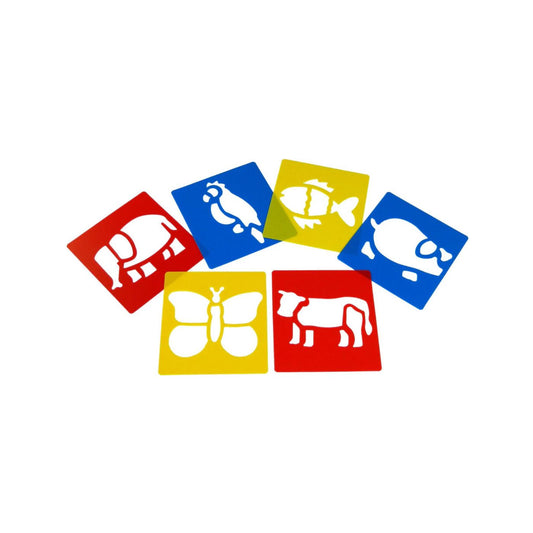 Anthony Peters Washable Animal Stencils Set of 6 – Durable & Reusable Kids Art Templates