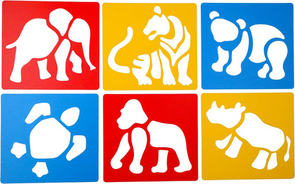 Anthony Peters, Endangered Animals Stencils, Washable Stencils, Educational Stencil Set, Kids Craft Tools, Reusable Animal Stencils, Eco Education, Wildlife Art for Kids, Creative Learning, Early Years Activities

