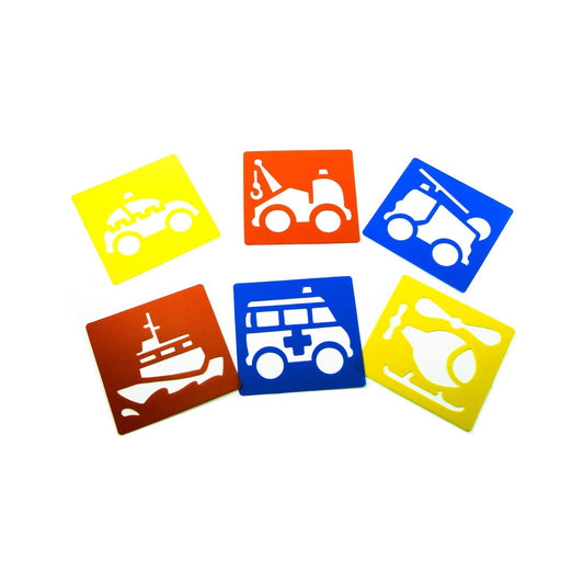 Anthony Peters Emergency Services Stencils Set of 6 – Washable & Reusable Educational Craft Set