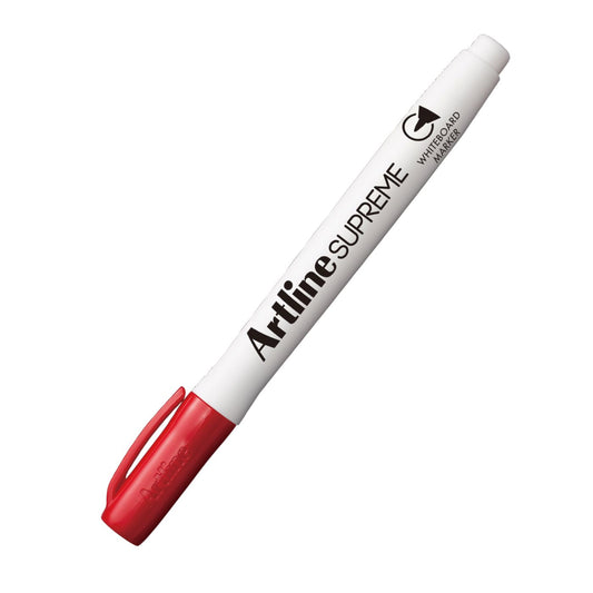Artline Whiteboard Marker Supreme Antimicrobial Bullet Tip Red