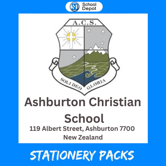 Ashburton Christian School Stationery Pack 2026 Year 5 & 6