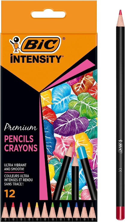BIC Intensity Premium Colouring Pencil Pack of 12 Shades