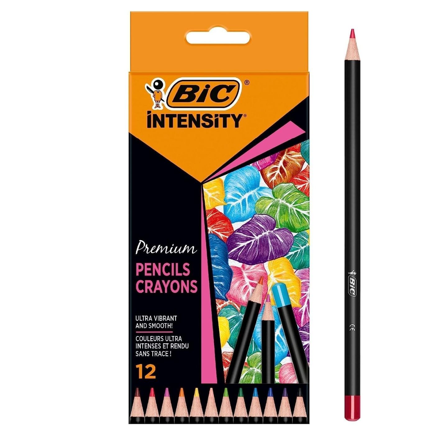BIC Intensity Premium Colouring Pencil Pack of 12 Shades
