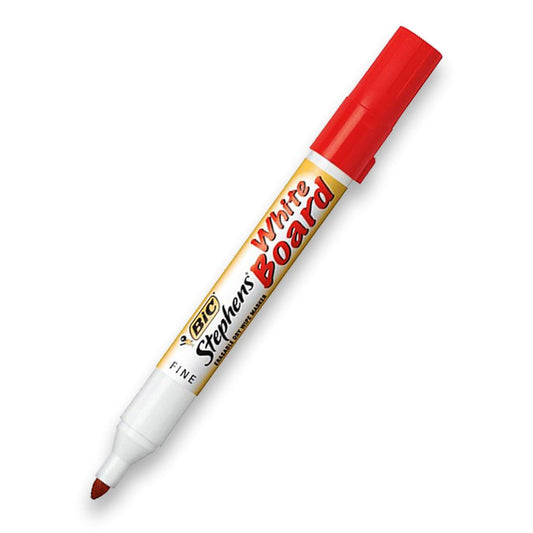 BIC Stephens Whiteboard Marker Bullet Tip Red
