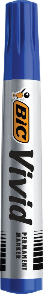 BIC Vivid Permanent Marker Eco Bullet Tip Blue