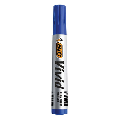 BIC Vivid Permanent Marker Eco Bullet Tip Blue