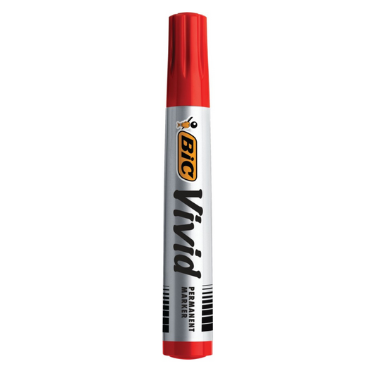 BIC Vivid Permanent Marker Eco Bullet Tip Red