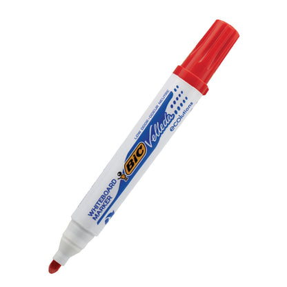 BIC Whiteboard Marker Velleda Ecolutions Bullet Tip Red