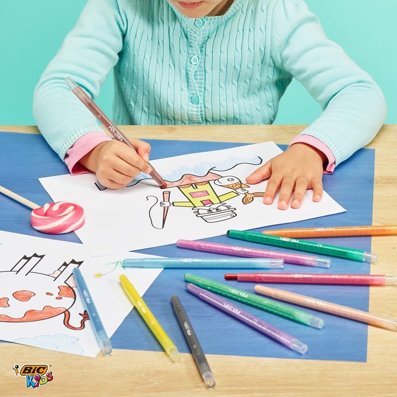 BIC Kids Twistable Crayons Turn and Colour 12 Pack