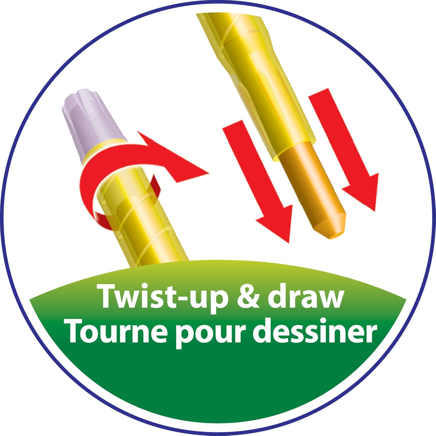 BIC Kids Twistable Crayons Turn and Colour 12 Pack