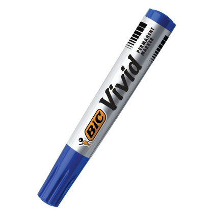 BIC Vivid Permanent Marker Eco Bullet Tip Blue