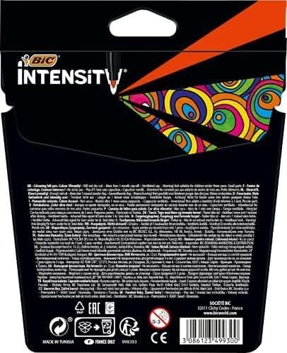 BiC Intensity Fibre Tip Felt Pens Pack of 12 Shades