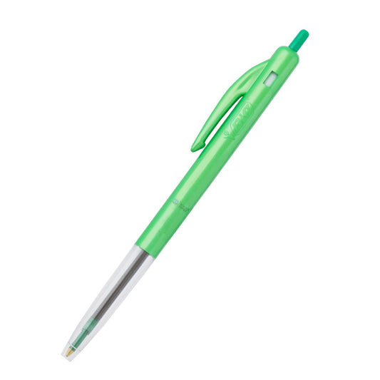 Bic Clic Ballpoint Pen Medium Tip Green