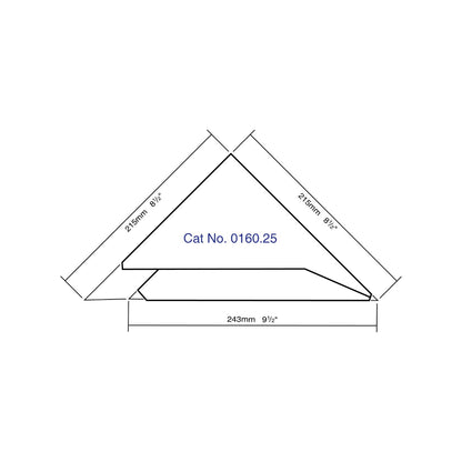 Blundell Harling Set Square Adjustable Acrylic Angle Line 25cm