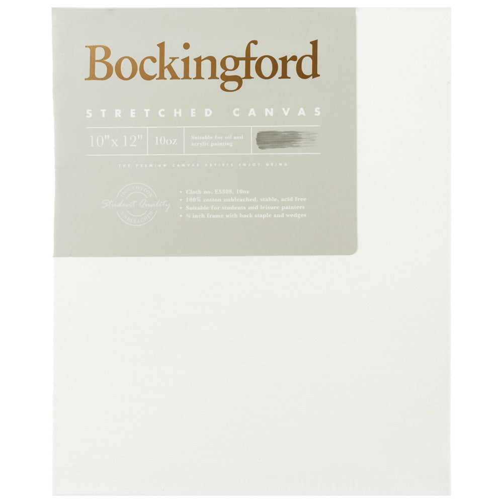 Bockingford Canvas 3/4 Inch 10x12" – Premium 10oz Stretched Artist Canvas