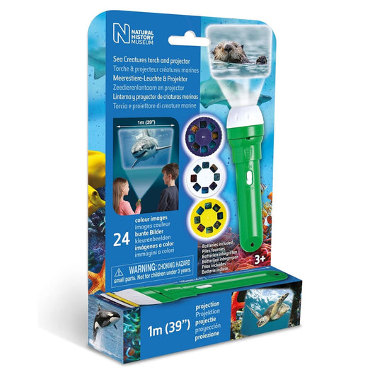 Brainstorm Toys NHM Torch & Projector 24 Images Sea Creatures