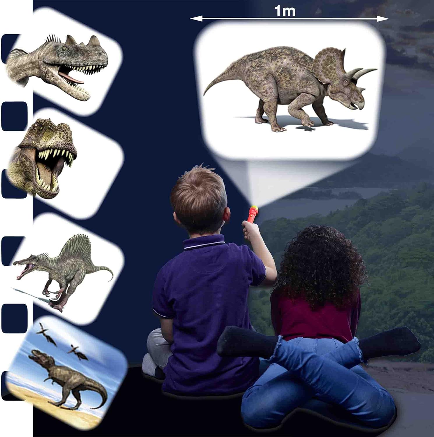 Brainstorm Toys NHM Torch & Projector 24 Images Sea Dinosaur