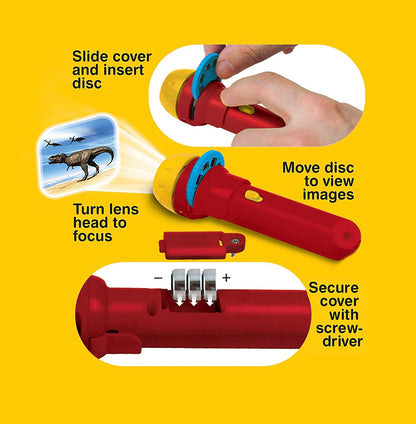 Brainstorm Toys NHM Torch & Projector 24 Images Sea Dinosaur