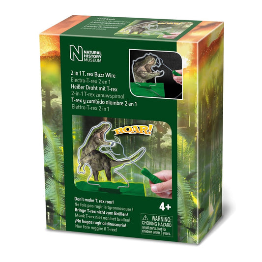 Brainstorm Toys The Natural History Museum 2 in 1 T-Rex Buzz Wire