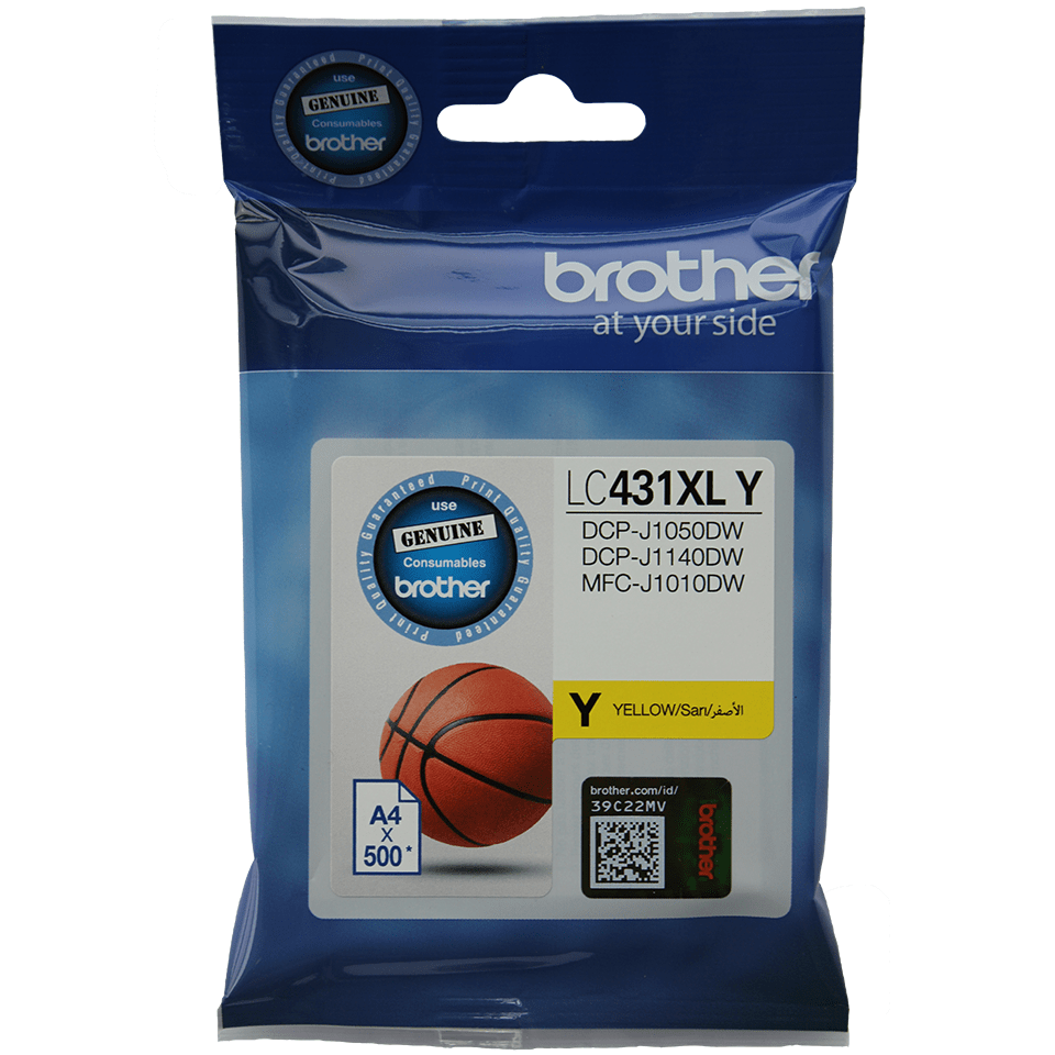 Brother LC431Y/LC431XLY Ink Cartridge Yellow