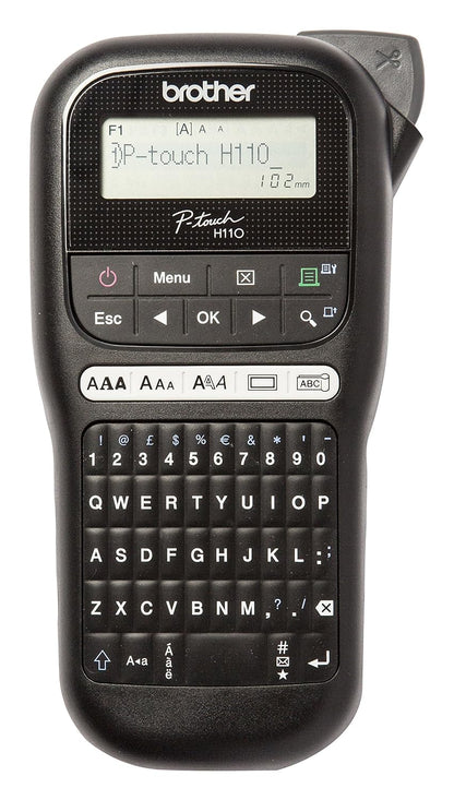 Brother PT-H110BK Handheld Thermal Label Maker Printer