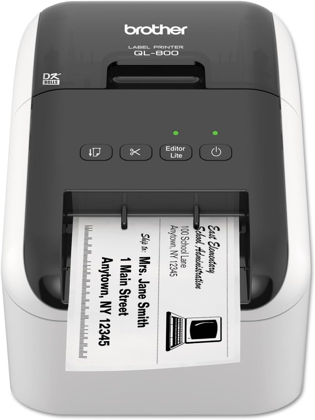 Brother QL-800 Desktop Therman Label Printer 2 Colour
