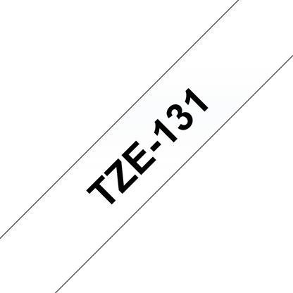 Brother TZe-131 Labelling Tape Cassette Black on Clear 12mm x 8m