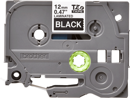 Brother TZe-335 Labelling Tape Cassette White on Black 12mm x 8m