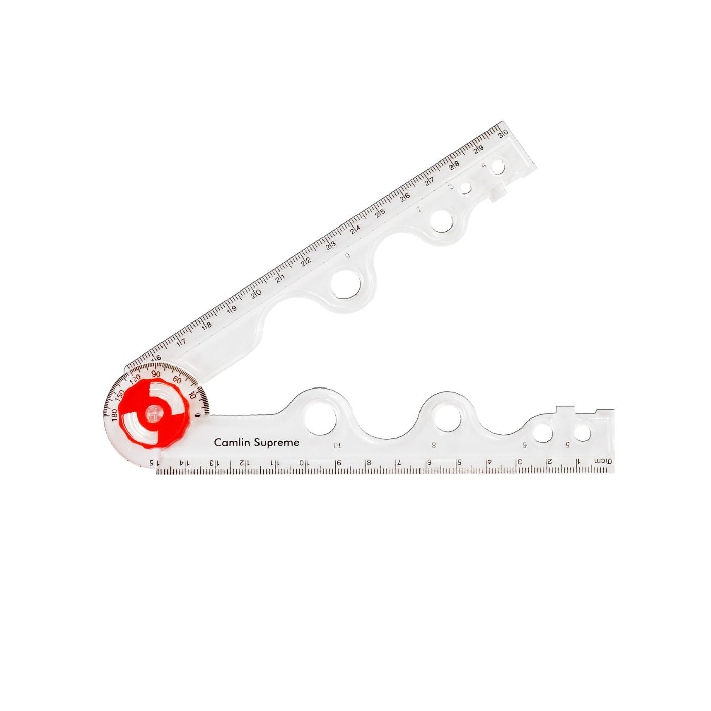 Camlin Supreme Foldable Ruler with Protractor 30 cm – School Depot NZ