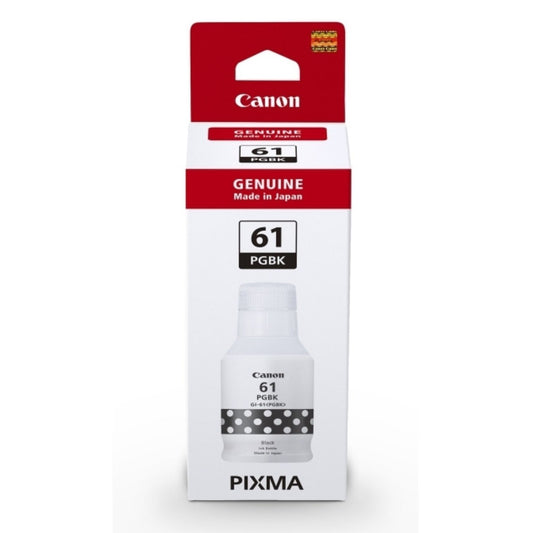 Canon PIXMA GI-61BK Mega Tank Refill Ink Bottle 135ml Black