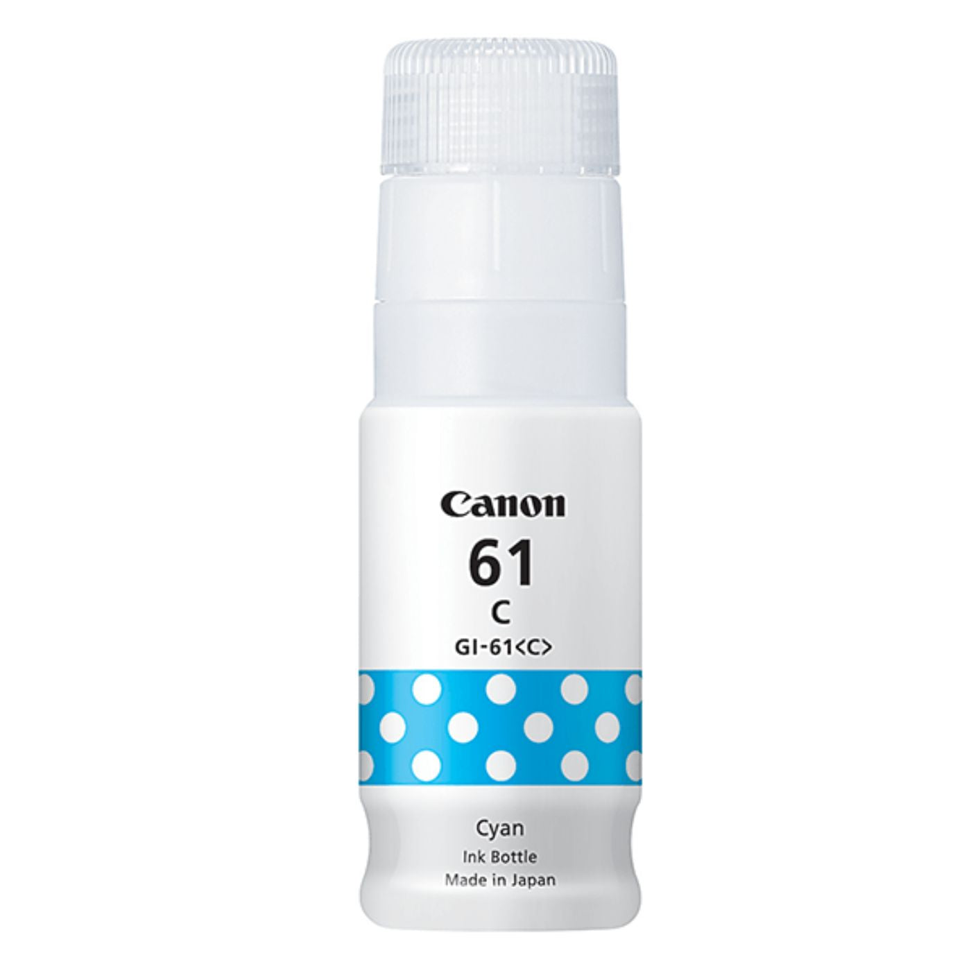 Canon PIXMA GI-61C Mega Tank Refill Ink Bottle 135ml Cyan
