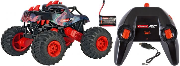 Carrera 1:16 2.4GHz Remote Control Dino Car – Stunts, Speed & 4WD Action