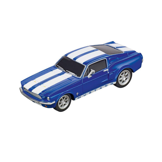 Carrera Ford Mustang '67 Racing Blue Slot Car – 1:43 Scale GO!!! Classic Sports Car