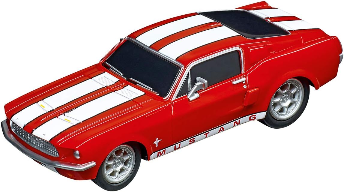 Carrera Ford Mustang '67 Racing Red Slot Car – 1:43 Scale GO!!! Classic Sports Car