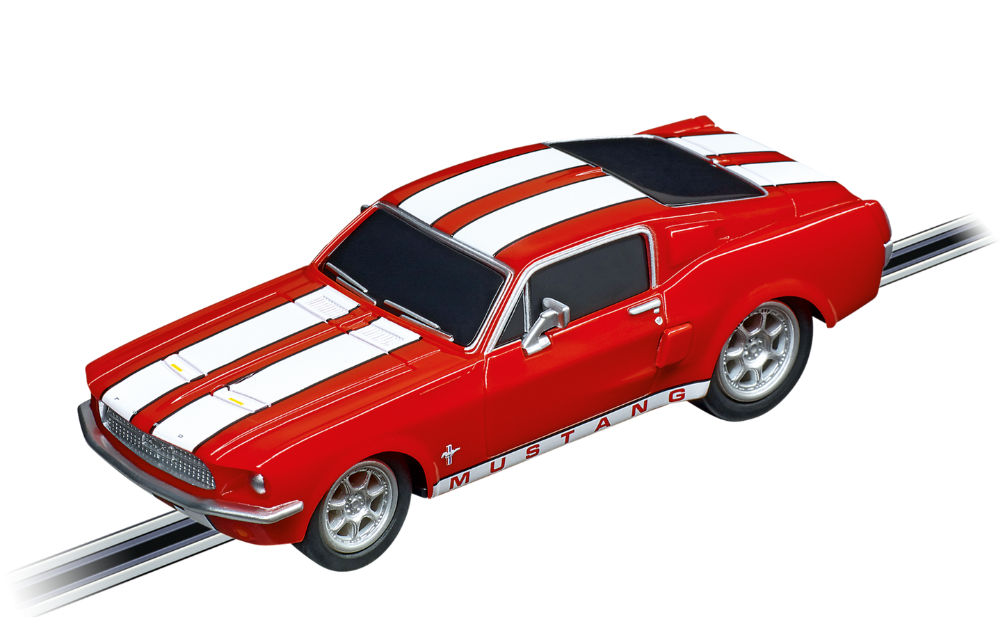 Carrera Ford Mustang '67 Racing Red Slot Car – 1:43 Scale GO!!! Classic Sports Car
