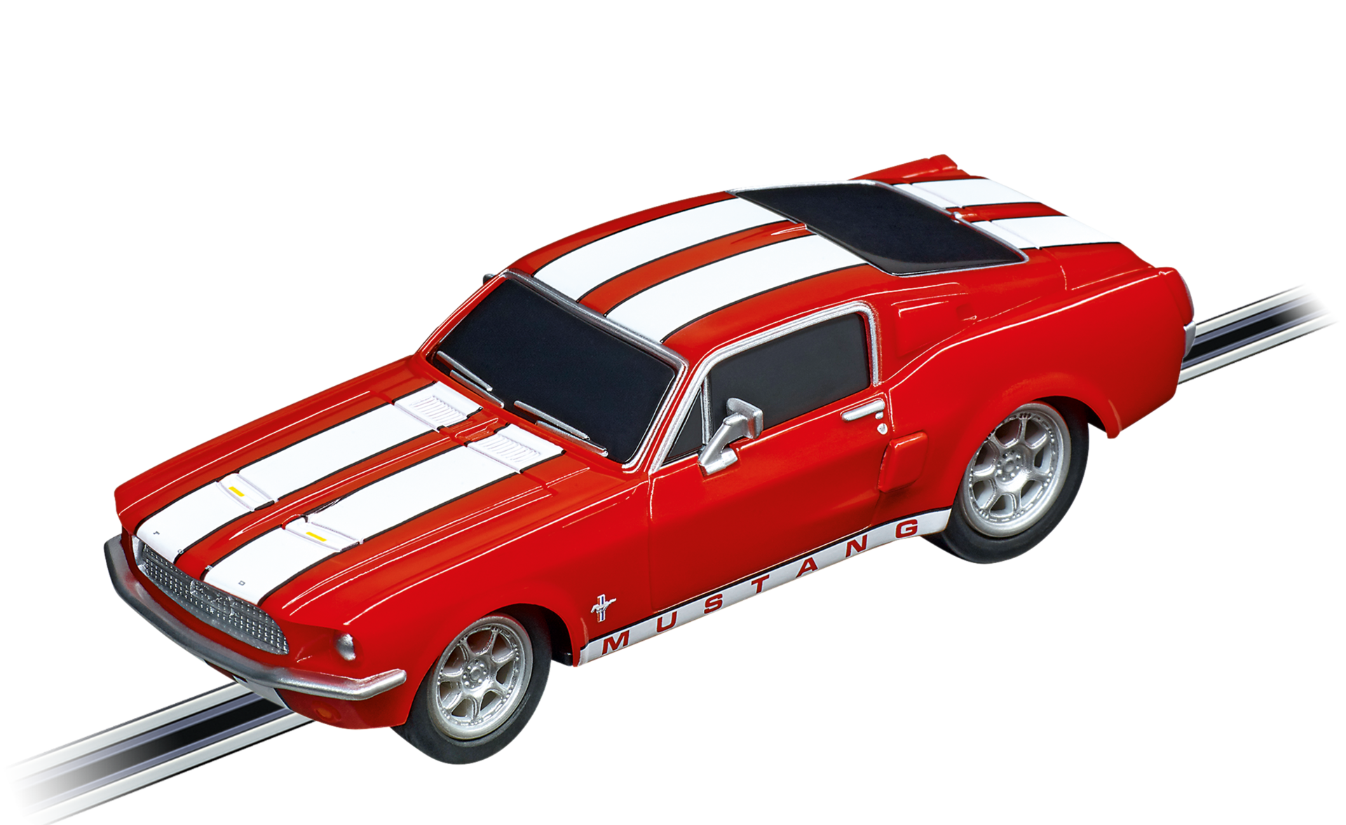 Carrera Ford Mustang '67 Racing Red Slot Car – 1:43 Scale GO!!! Classic Sports Car