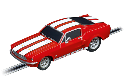 Carrera Ford Mustang '67 Racing Red Slot Car – 1:43 Scale GO!!! Classic Sports Car