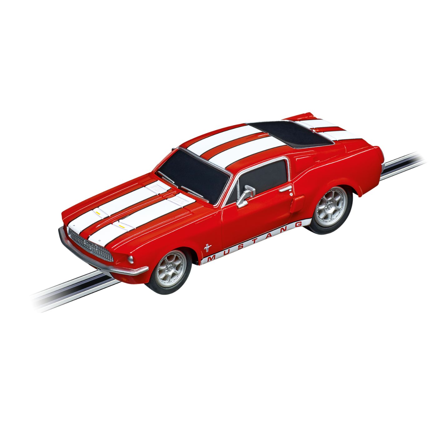 Carrera Ford Mustang '67 Racing Red Slot Car – 1:43 Scale GO!!! Classic Sports Car
