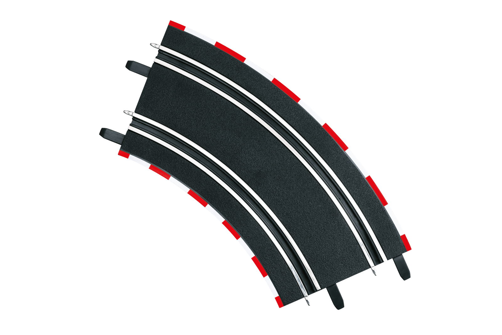 Carrera GO!!! Curve 2/45 4pk – Slot Car Track Extension for 1:43 Scale