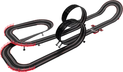 Carrera GO!!! DTM Speed Giants Slot Car Racing Set – Audi R8 vs Lamborghini Huracán – 8.9m Track with Loops & Flyover